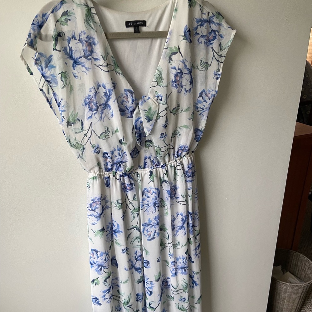 As U Wish Floral Maxi Dress